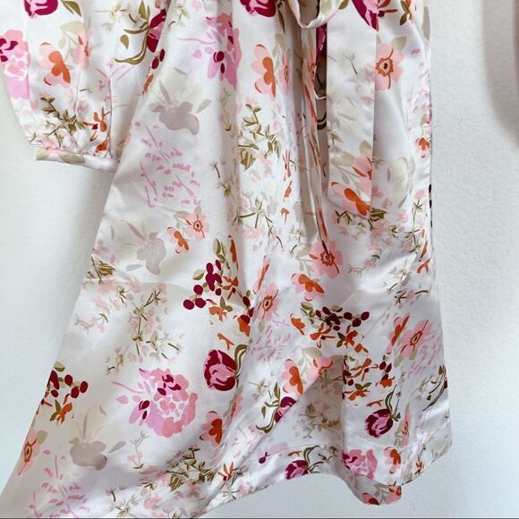 byTiMO Satin Floral Synthetic Wrap Midi Dress size - Picture 7 of 12